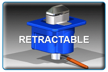 Rendering of a Twist lock with the word retractable over the top